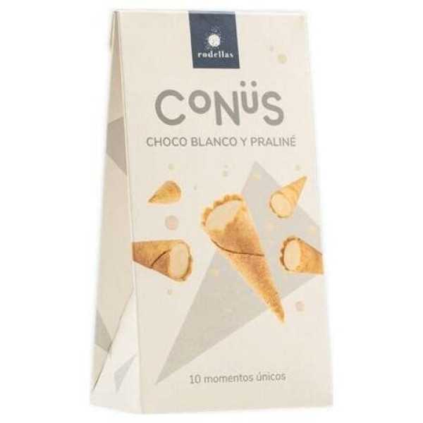 Conus Chocolate Blanco Y Praline 10Udsx70Gr. Bio