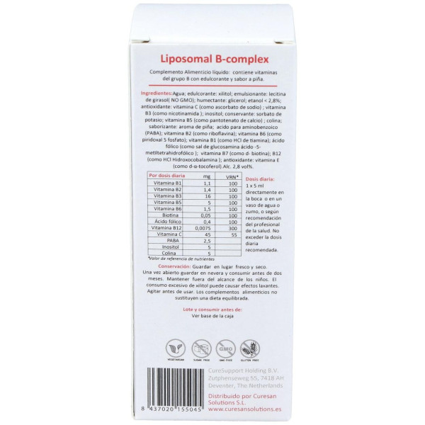 Curesupport Liposomal B Complex 150Ml