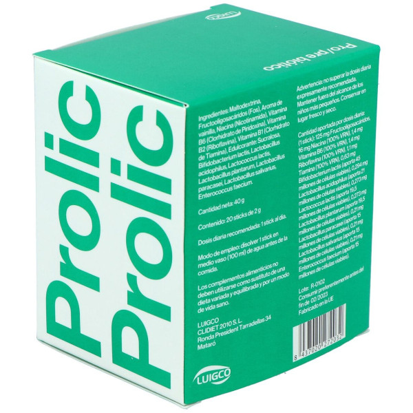 Luigco Prolic Pre Probiotico 20 Sobres
