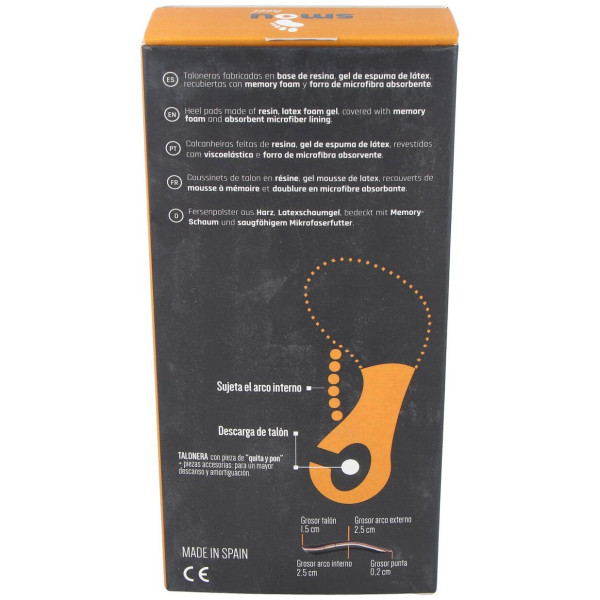 Smou Heel Talonera Larga Fascitis Y Espolón 39/40/41 1 Par