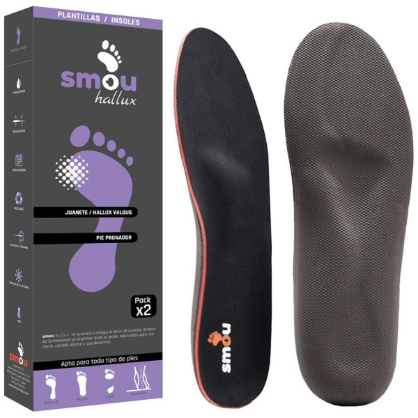 Smou Hallux Plantilla Para Juanete Y Pie Pronado 35/36 1 Par