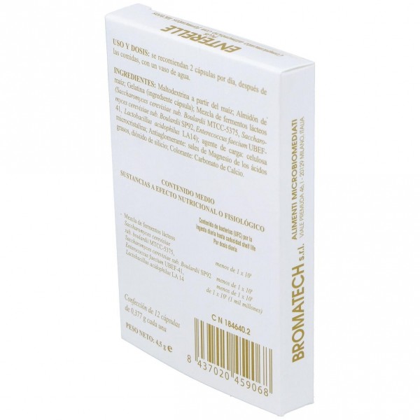 Bromatech Enterelle Plus, 12 Cápsulas