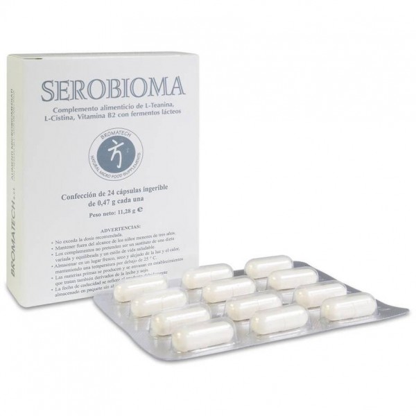 Bromatech Serobioma Con Probióticos Y Prebióticos En Cápsulas.