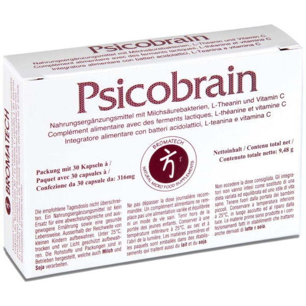 Bromatech Psicobrain Para El Sistema Nervioso 30 Cápsulas