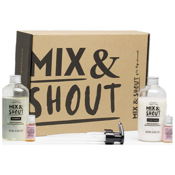 Mix Y Shout Rutina Rizado Fortalecedor Set 4Uds