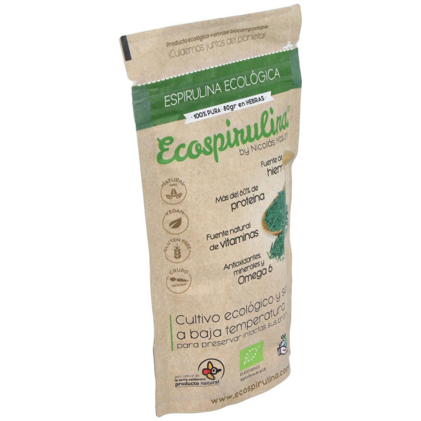 Ecospirulina Espirulina Pura En Hebras 80G