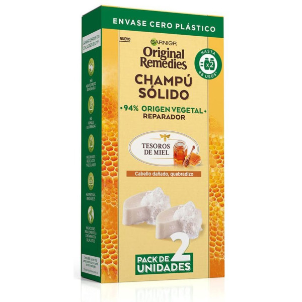 Original Remedies Champú Sólido Tesoros De Miel 2 X 60 Gr