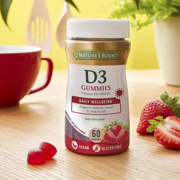 Vitamina D3 1000 Ui 60 Gummies