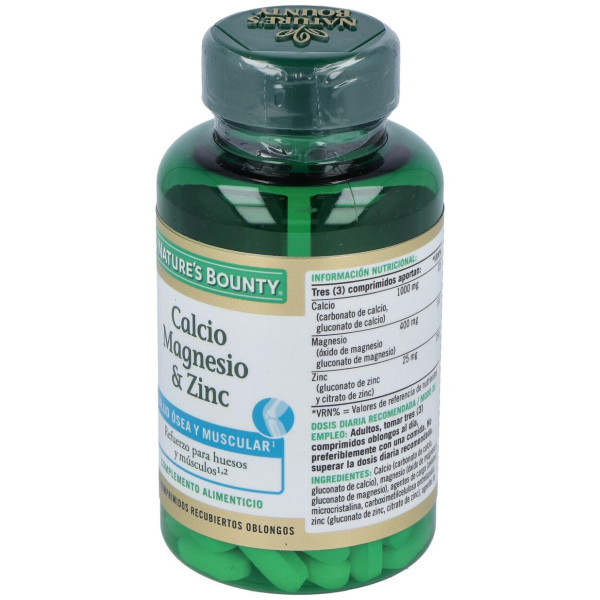 B-Calcio Magnesio Y Zinc 100 Cápsulas Recubiertas