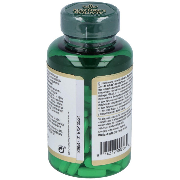 B-Calcio Magnesio Y Zinc 100 Cápsulas Recubiertas