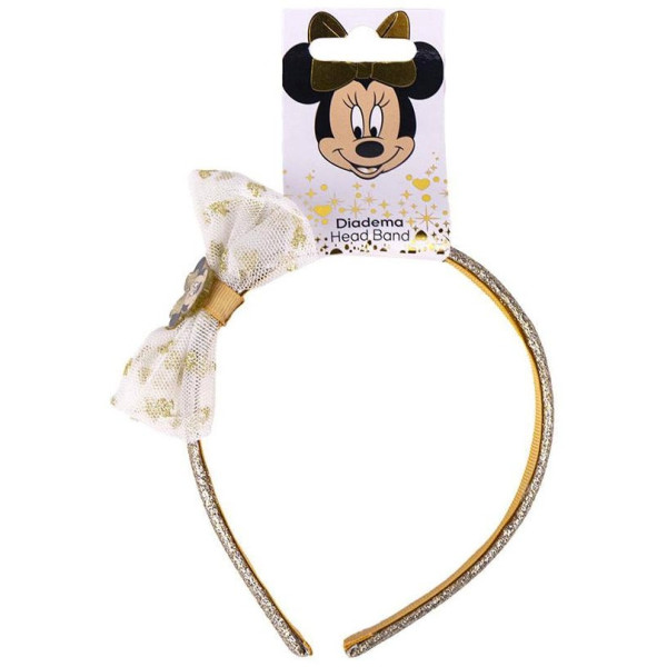 Inca Diadema Lazo Minnie 12X14X5Cm Dorado 1Ud