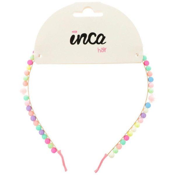 Diadema Metal Con Bolitas De Colores 13 X 15, 5 Cm 1 U