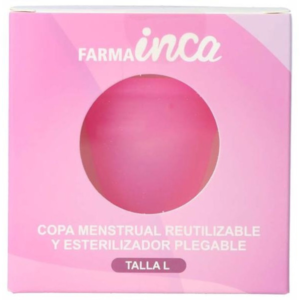 Inca Copa Menstrual Talla L Con Esterilizador + Bolsa 1 Pack
