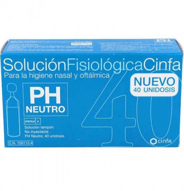 Cinfa Solucion Fisiologica (Monodosis 5 Ml 40 U)