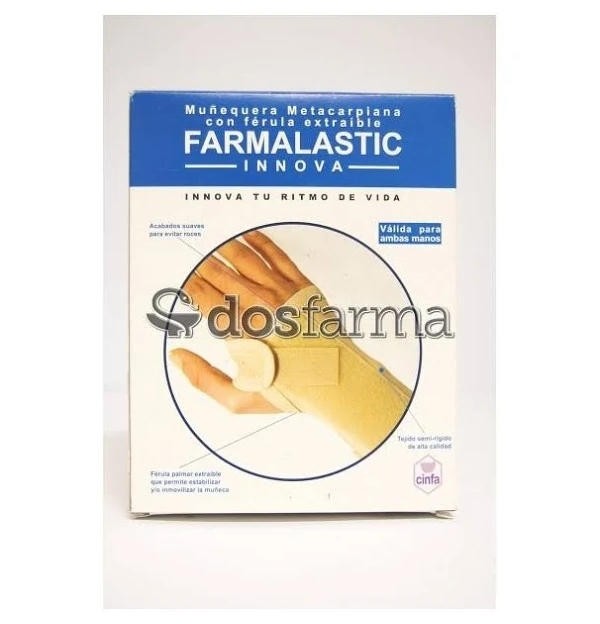 Muñequera Metacarpiana - Farmalastic Innova Ferula (1 Unidad Talla Grande)