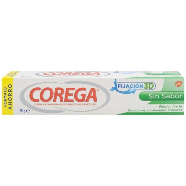 Corega Crema De Fijación Fuerte Sin Sabor 70Gr