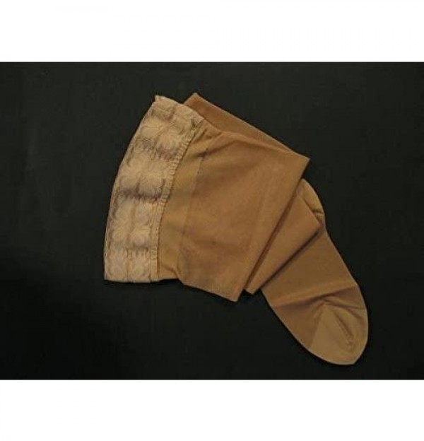 Media Larga (A-F) Compresion Normal - Medilast Blonda De Silicona (Talla Pequeña Color Beige)