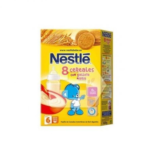 Nestle Papilla 8 Cereales Galleta Maria (1 Envase 600 G)