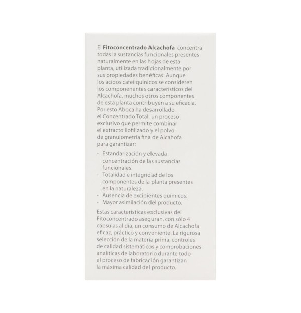 Alcachofa Fitoconcentrado, 50 Caps. - Aboca