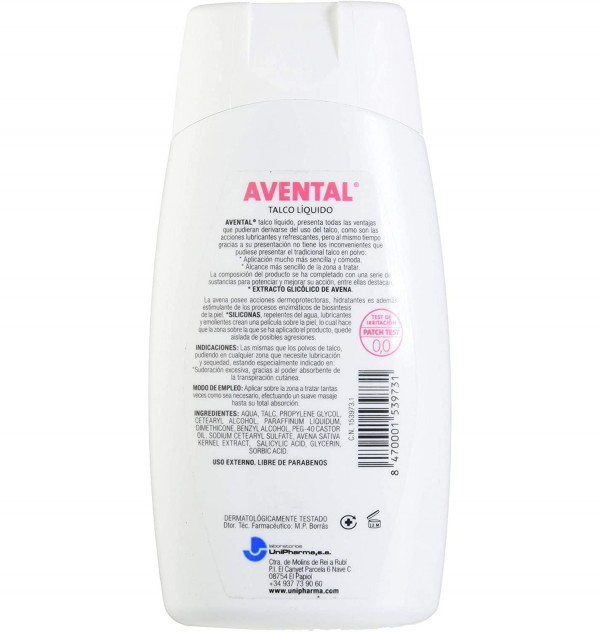 Avental - Talco Liquido (1 Envase 200 Ml)