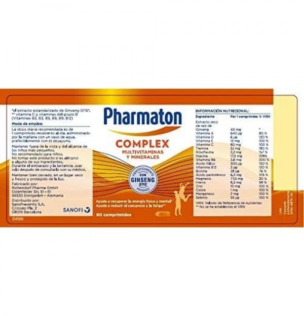 Pharmaton Complex (60 Comprimidos)