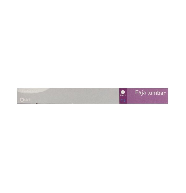 Faja Lumbar - Farmalastic Velcro (Talla 3 Color Blanco)