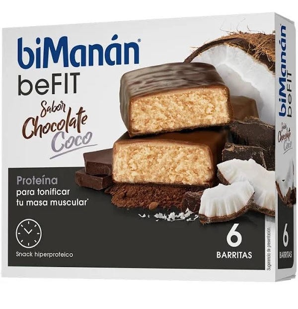 Bimanan Befit Proteina (6 Barritas 27 G Sabor Chocolate Coco)