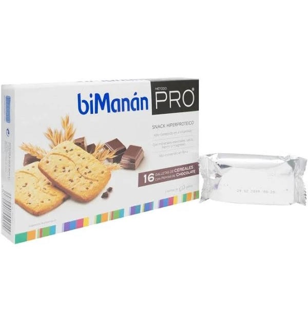 Bimanan Pro Galletas Cereales Con Chocolate (1 Envase 200 G)