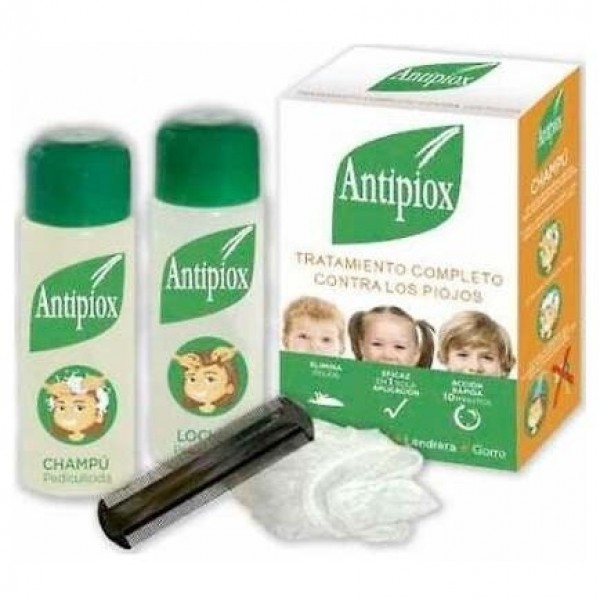 Antipiox Pack Champu Y Locion Pediculicida Con Liendreda Y Gorro