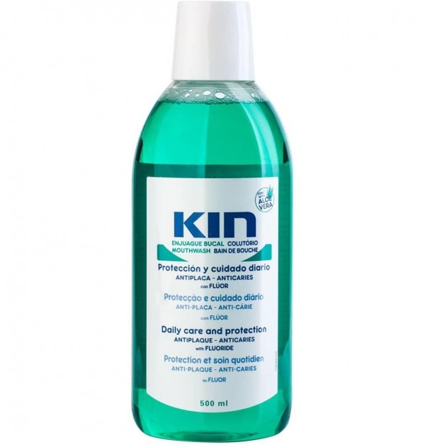 Kin Enjuague Bucal (1 Envase 500 Ml)