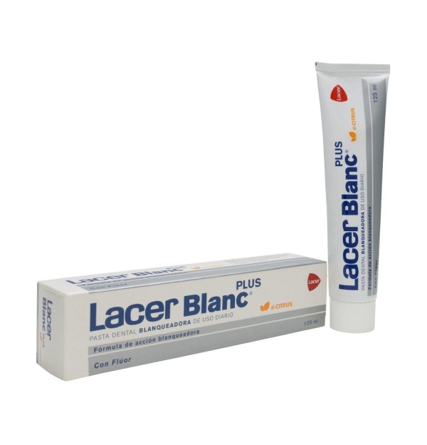Lacerblanc Plus Blanqueadora Uso Diario - Pasta Dental (1 Envase 125 Ml Sabor D- Citrus)