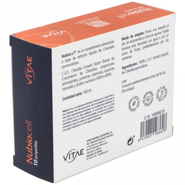 Nubiocell (Chlorella) Puro 10Viales