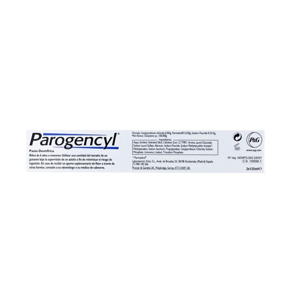 Parogencyl Encias Control Dentifrico (Duplo Especial 2 X 125 Ml)