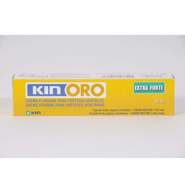 Kin Oro Crema Fijadora - Adhesivo Protesis Dental (40 G)