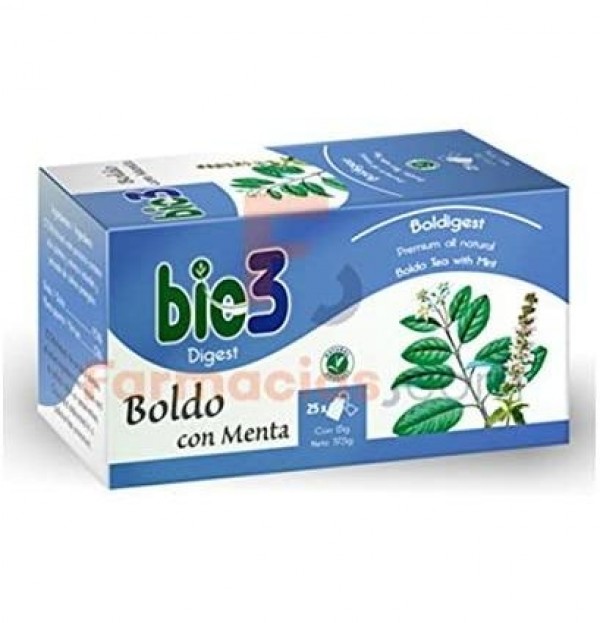 Bie3 Boldo, 25 Bolsas Filtro. - Bio3