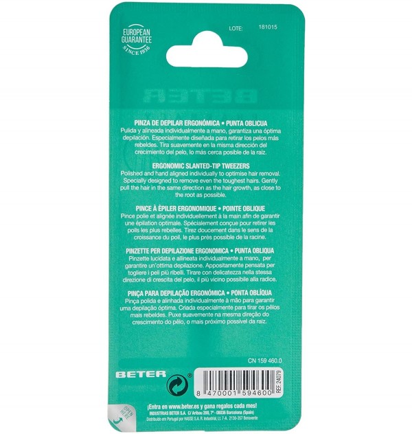 Pinzas Depilar - Beter Soft Touch (P Oblicua 9.3 Cm)