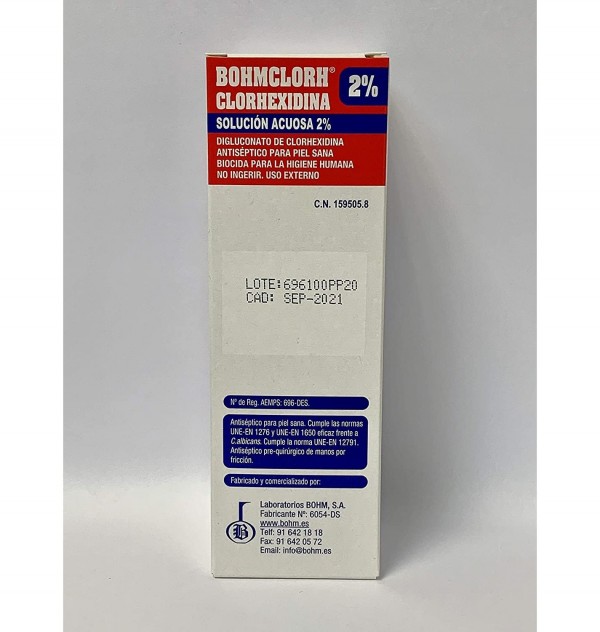 Clorhexidina - Bohmclorh (2% 1 Frasco 100 Ml)