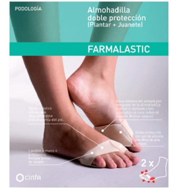 Protector Doble Juanete + Plantar - Farmalastic Feet (T - G)