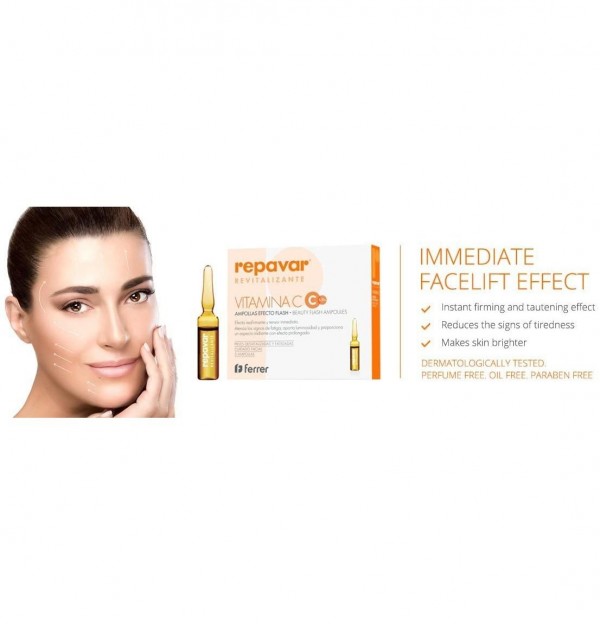 Repavar Revitalizante Ampolla Efecto Flash (5 Ampollas)