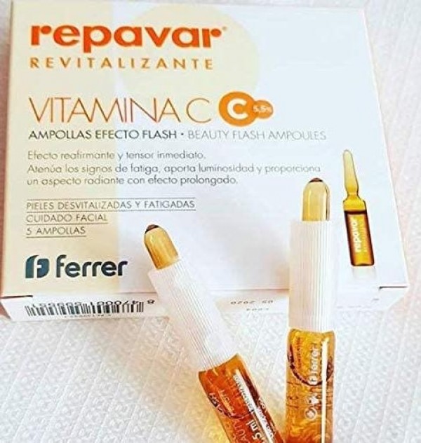 Repavar Revitalizante Ampolla Efecto Flash (5 Ampollas)