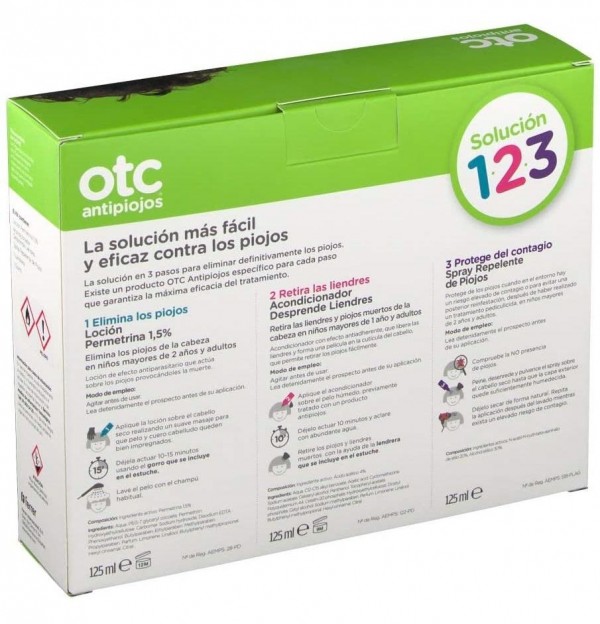 Otc Antipiojos Kit 1 2 3 Permetrina 1.5 % (Kit)