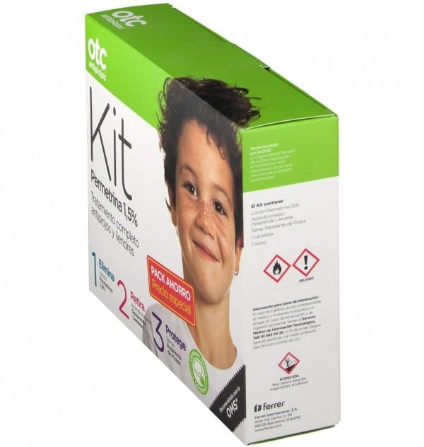 Otc Antipiojos Kit 1 2 3 Permetrina 1.5 % (Kit)