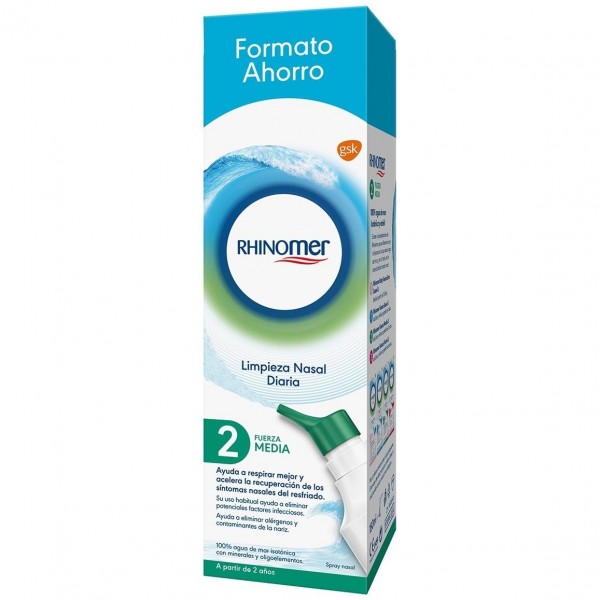 Rhinomer Fuerza 2 Media Limpieza Nasal 180Ml