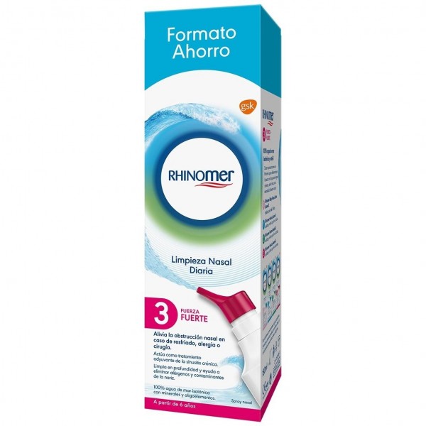 Rhinomer Fuerza 3 Fuerte Limpieza Nasal180Ml