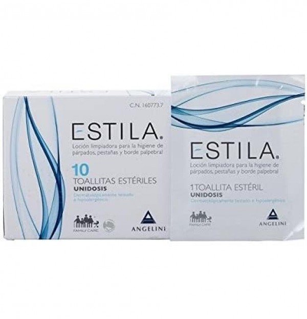 Estila Toallitas Esteriles De Un Solo Uso - Higiene De Parpados/ Pestañas Y Borde Palpebral (10 Unidades)