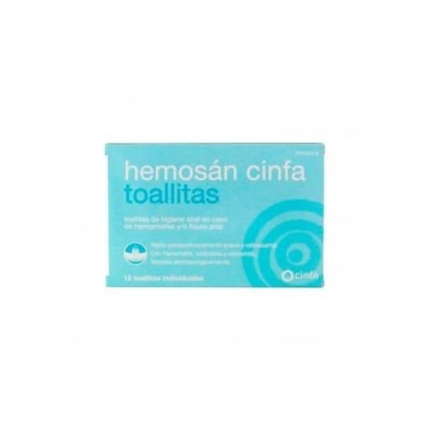 Hemosan Cinfa Toallitas (12 Toallitas)