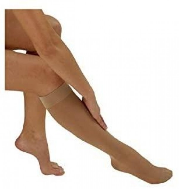 Media Corta (A-D) Compresion Normal - Medilast Con Puntera (Talla Pequeña Color Beige)