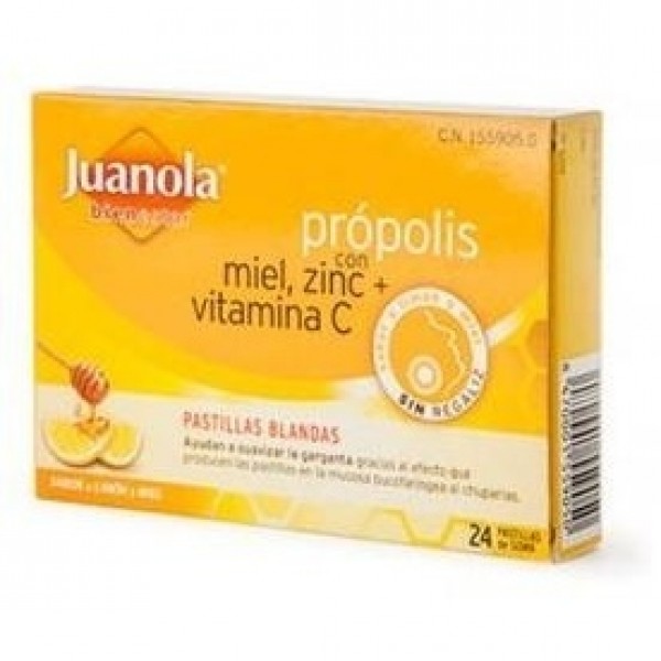 Juanola® Própolis Con Miel Y Zinc 24Uds