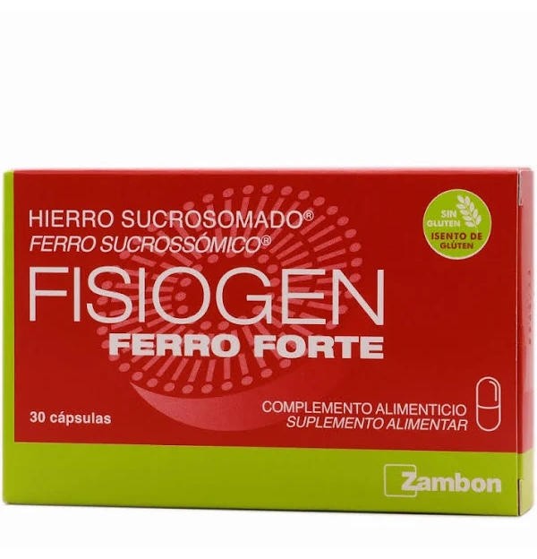 Fisiogen Ferro Forte, 30 Capsulas. - Zambon