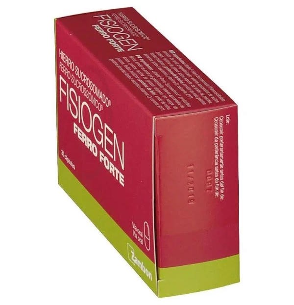 Fisiogen Ferro Forte, 30 Capsulas. - Zambon
